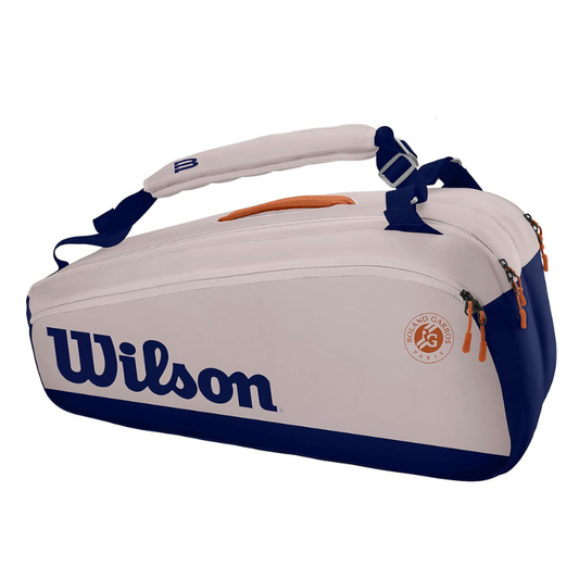 Wilson Tennis Racket Bag ROLAND GARROS PREMIUM / 9 Rackets / Oyster Navy / WR8012601001